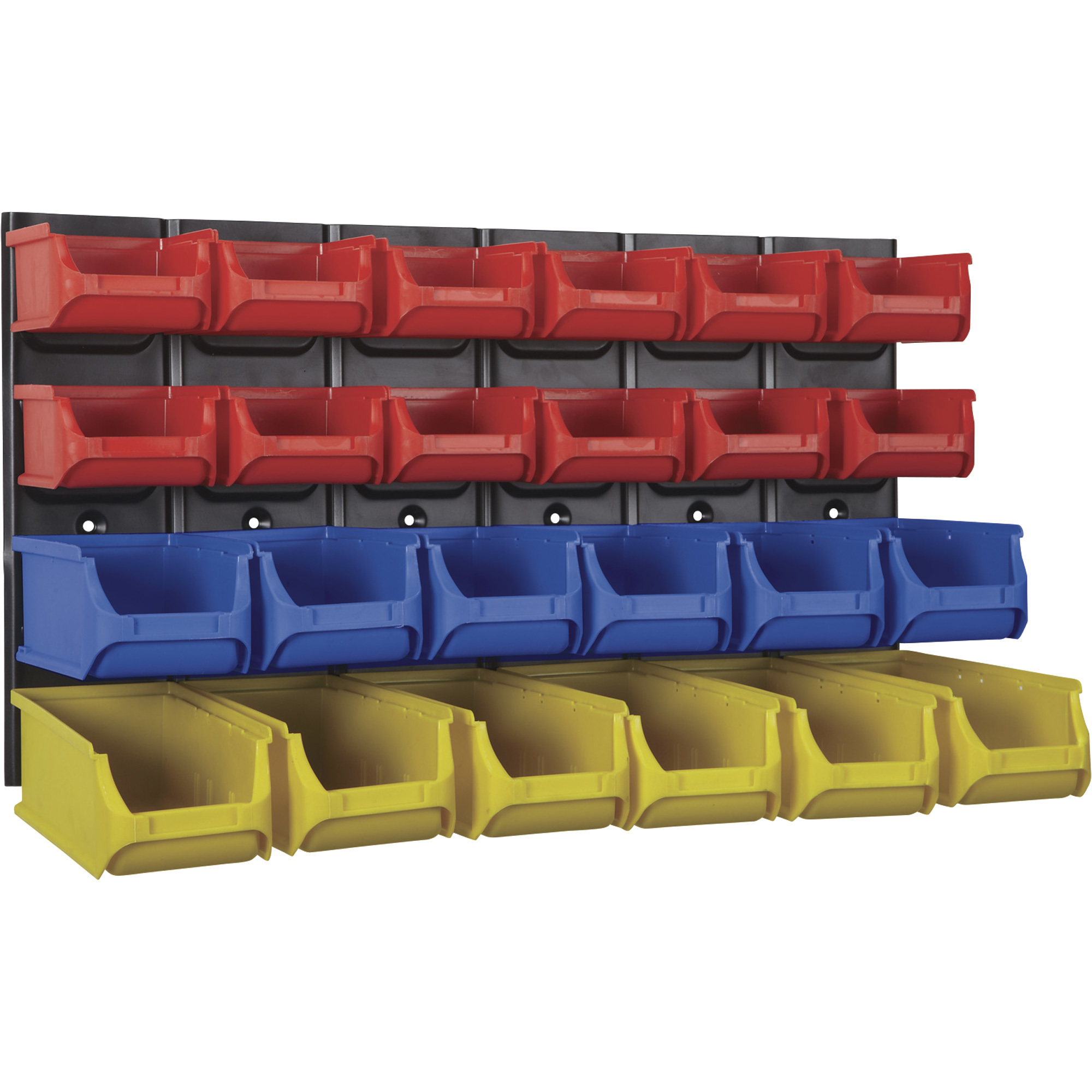 Louvered Panel + Bin Rail Systems